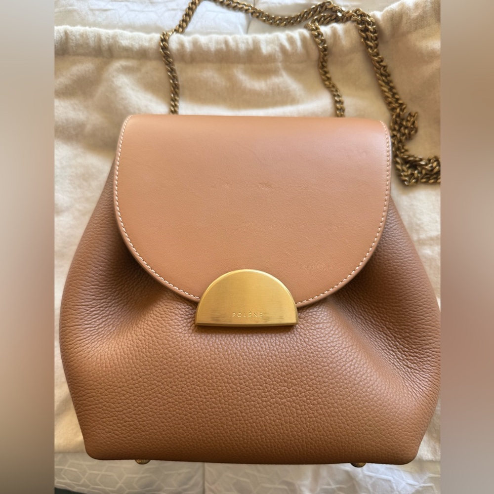 Polene Tan Leather Bag - Picture 5 of 11